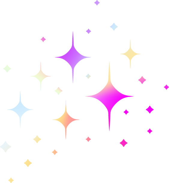 Gradient Sparkle Stars
